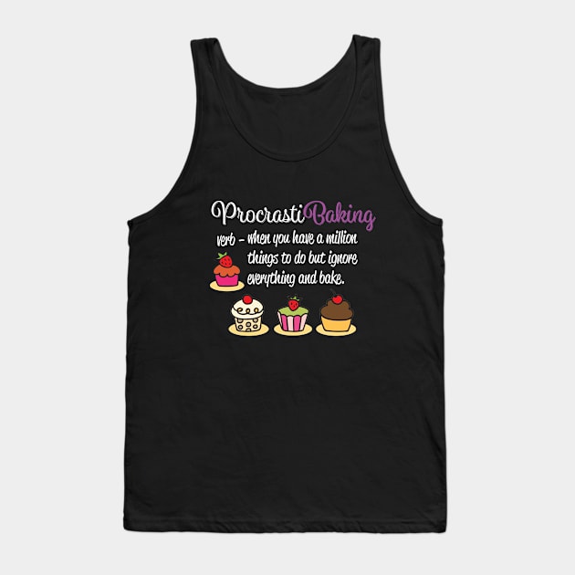 Baking - Procrastibaking Tank Top by Kudostees